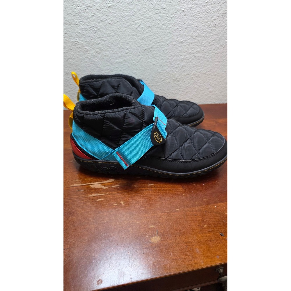 Chaco Ramble Puff Mid Men's 11 Black Quilted Insulated Slipper Booties
